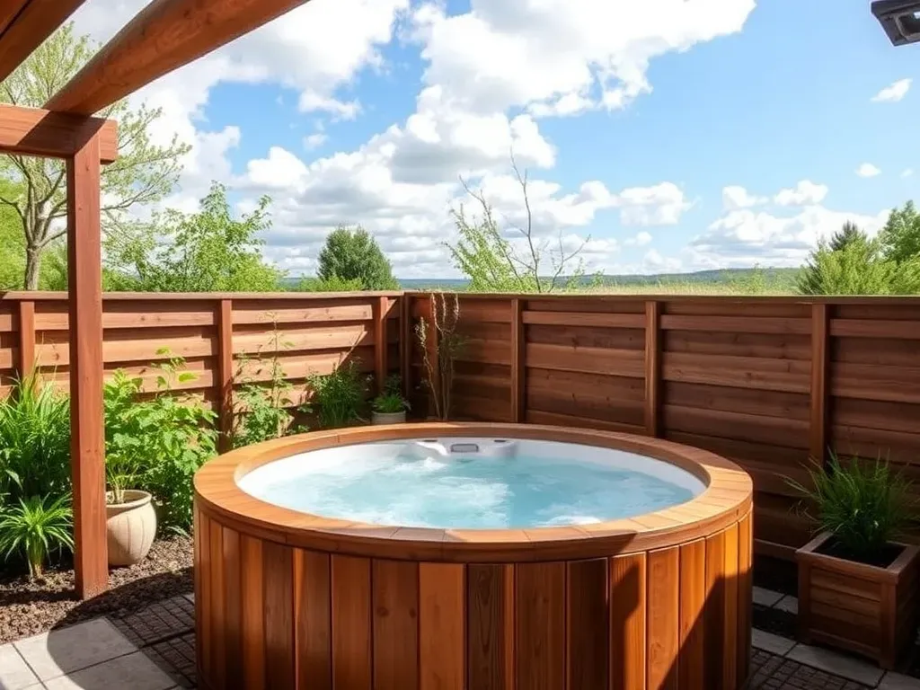 Piec zewnętrzny w balii ogrodowej