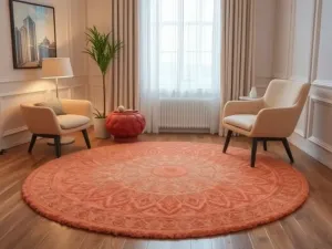 Dywan okrągły do małych wnętrz