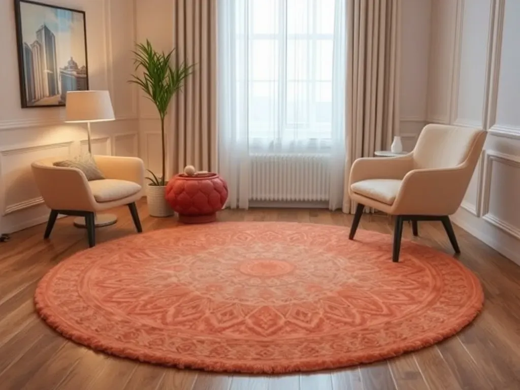 Dywan okrągły do małych wnętrz